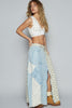 POL Floral Denim Maxi