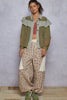 POL Olive Ruffle Shirt