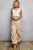 POL Embroidered Pant-Cream