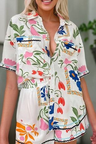 Vacation Vibes Shirt and Shorts Set