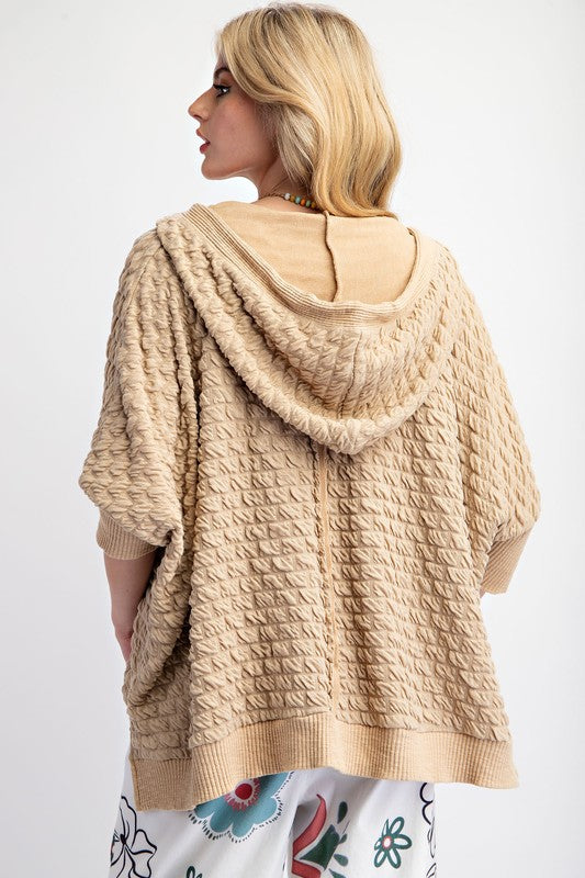 Hacci Textured Hoodie