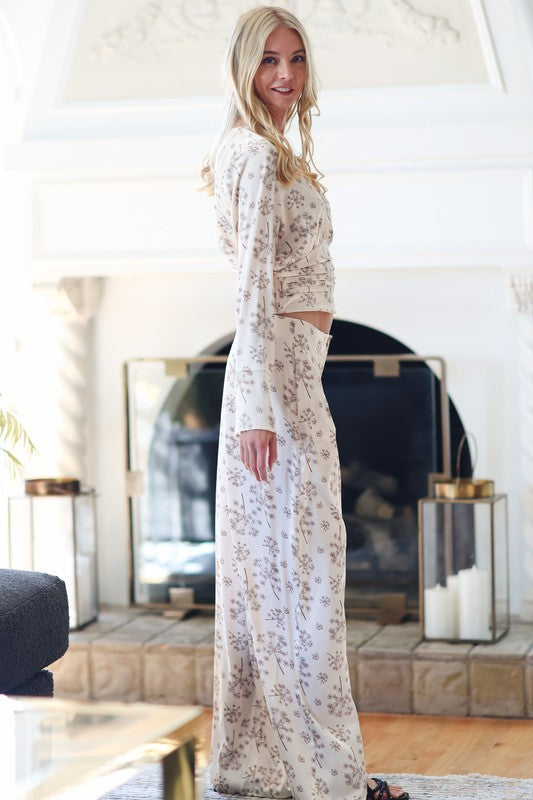 Elegant V-Neck Set
