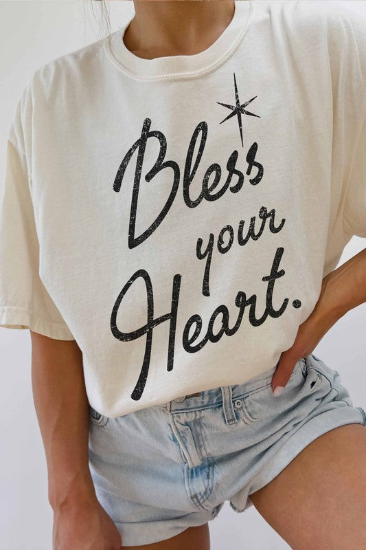 Bless Your Heart Oversized Graphic Tee