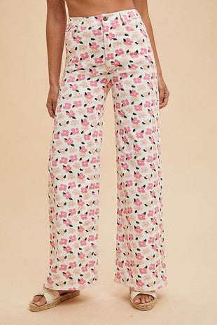 Floral Print Pants