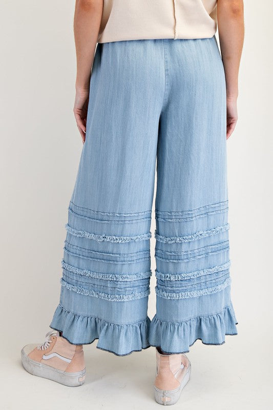 Ruffle Bottom Pants-LW