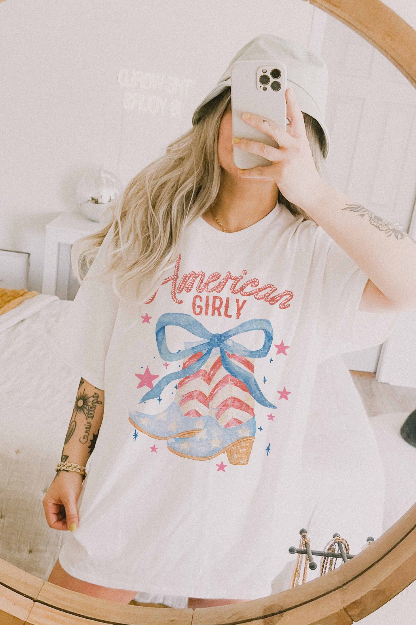 American Girly Oversized Graphic Tee