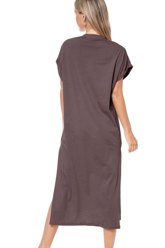 Cowboy Boots Bow Dress-BRN