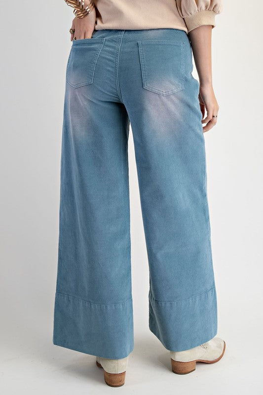 Corduroy Wide Leg-DB