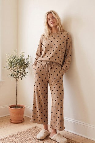 Ribbed Polka Dot Set