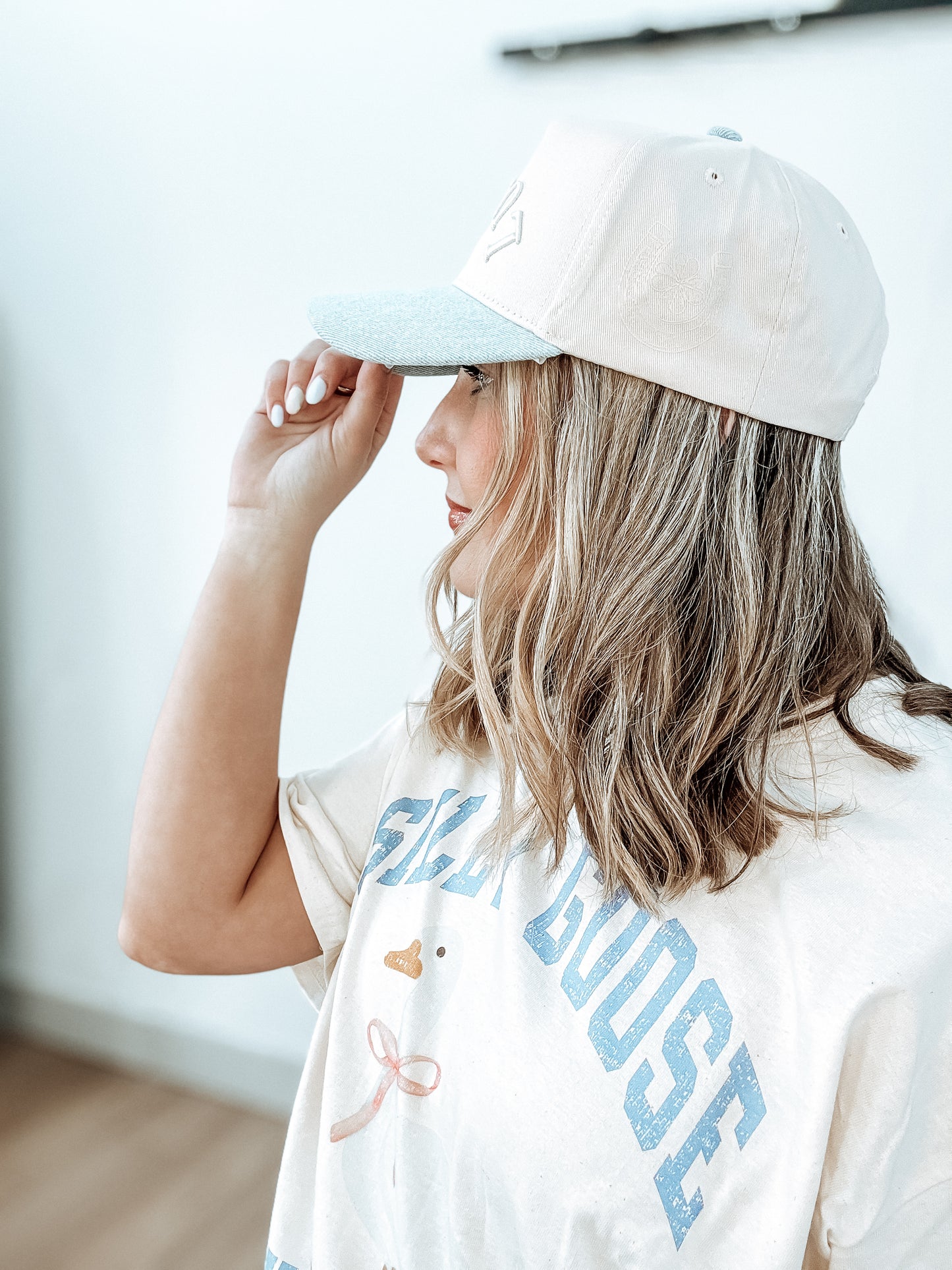 Lucky Me- Denim Vintage Hat