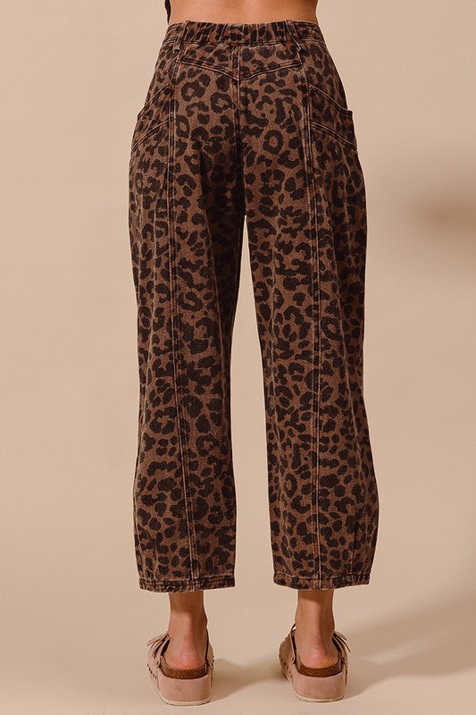 Leopard MR Wide Pants