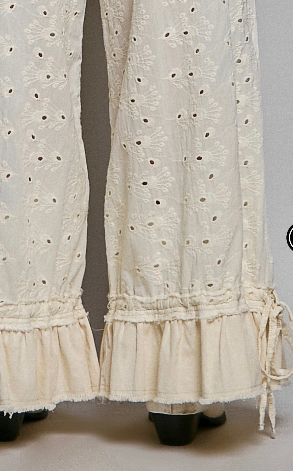 POL Eyelet Twill Pants