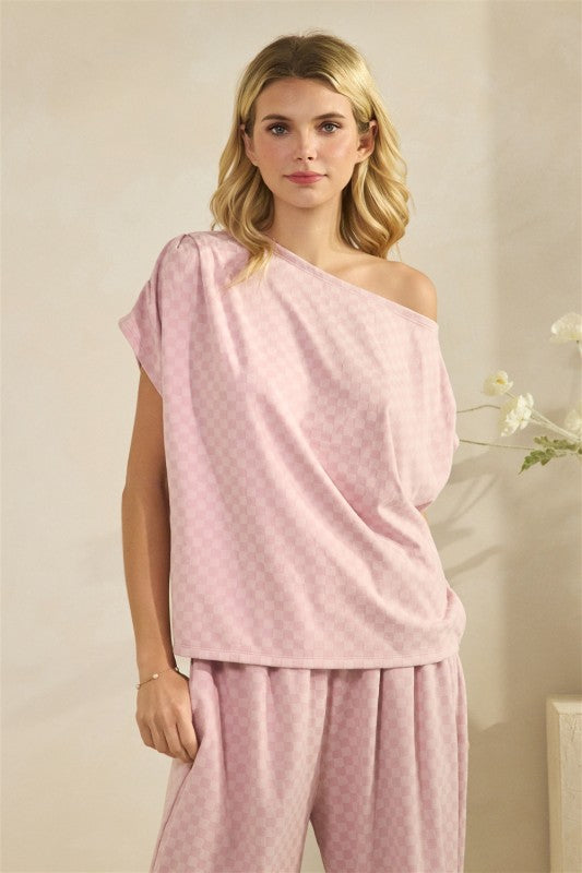 Checkered French Terry Set