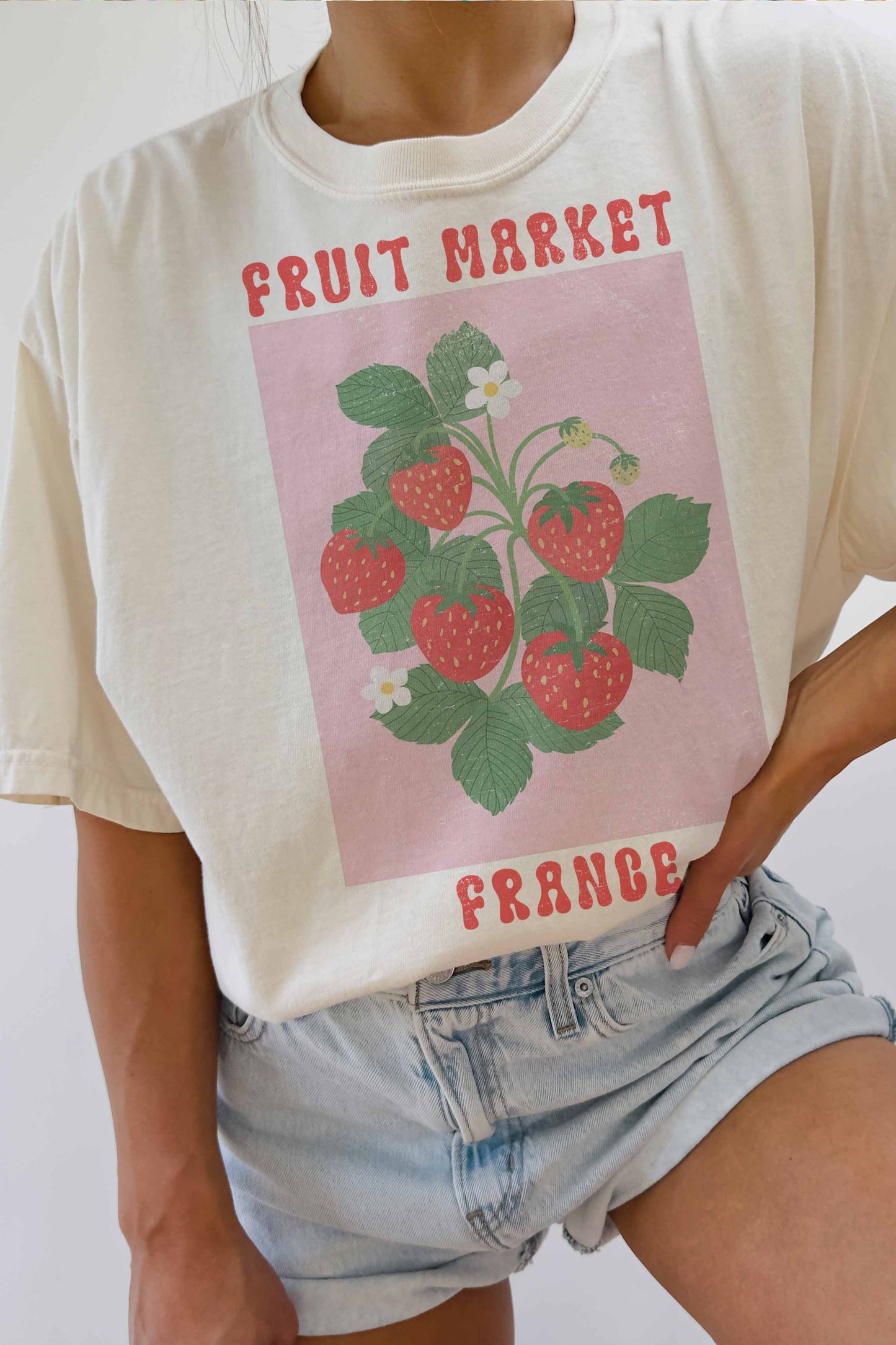 Fruit Market France Oversized Graphic Tee