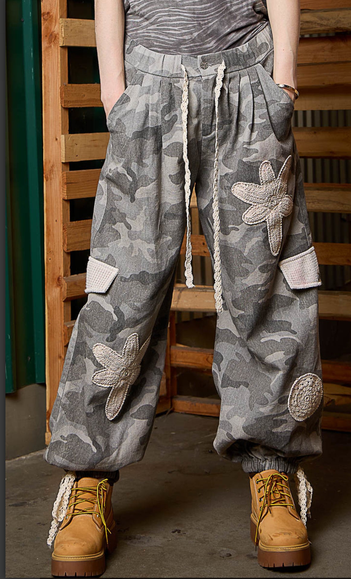 POL Grey Camo Pants