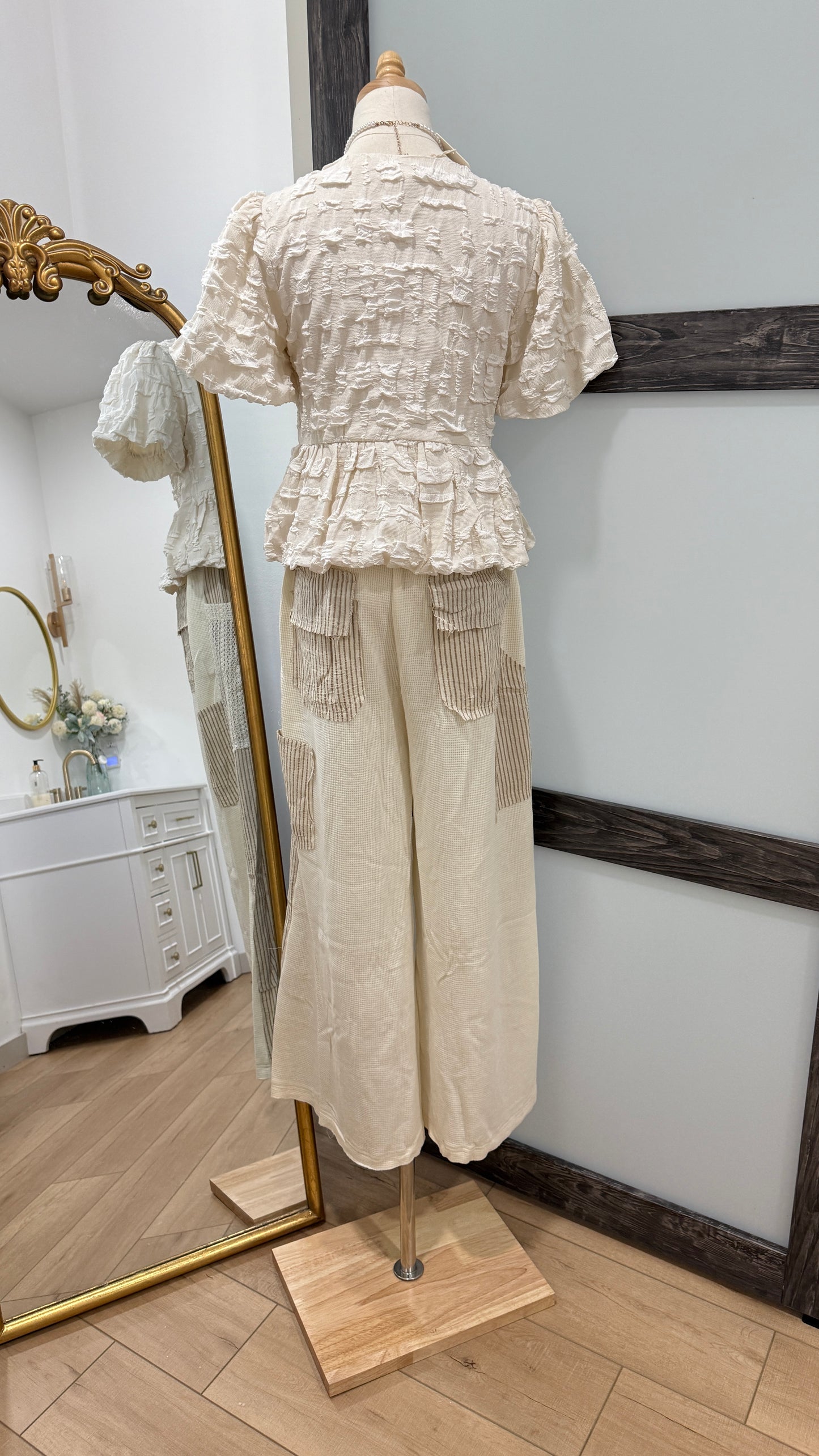 POL Sand Stripe Pants