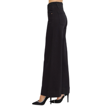 Risen Black High Rise Wide Leg Pants