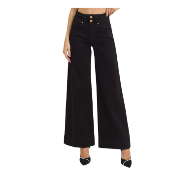 Risen Black High Rise Wide Leg Pants