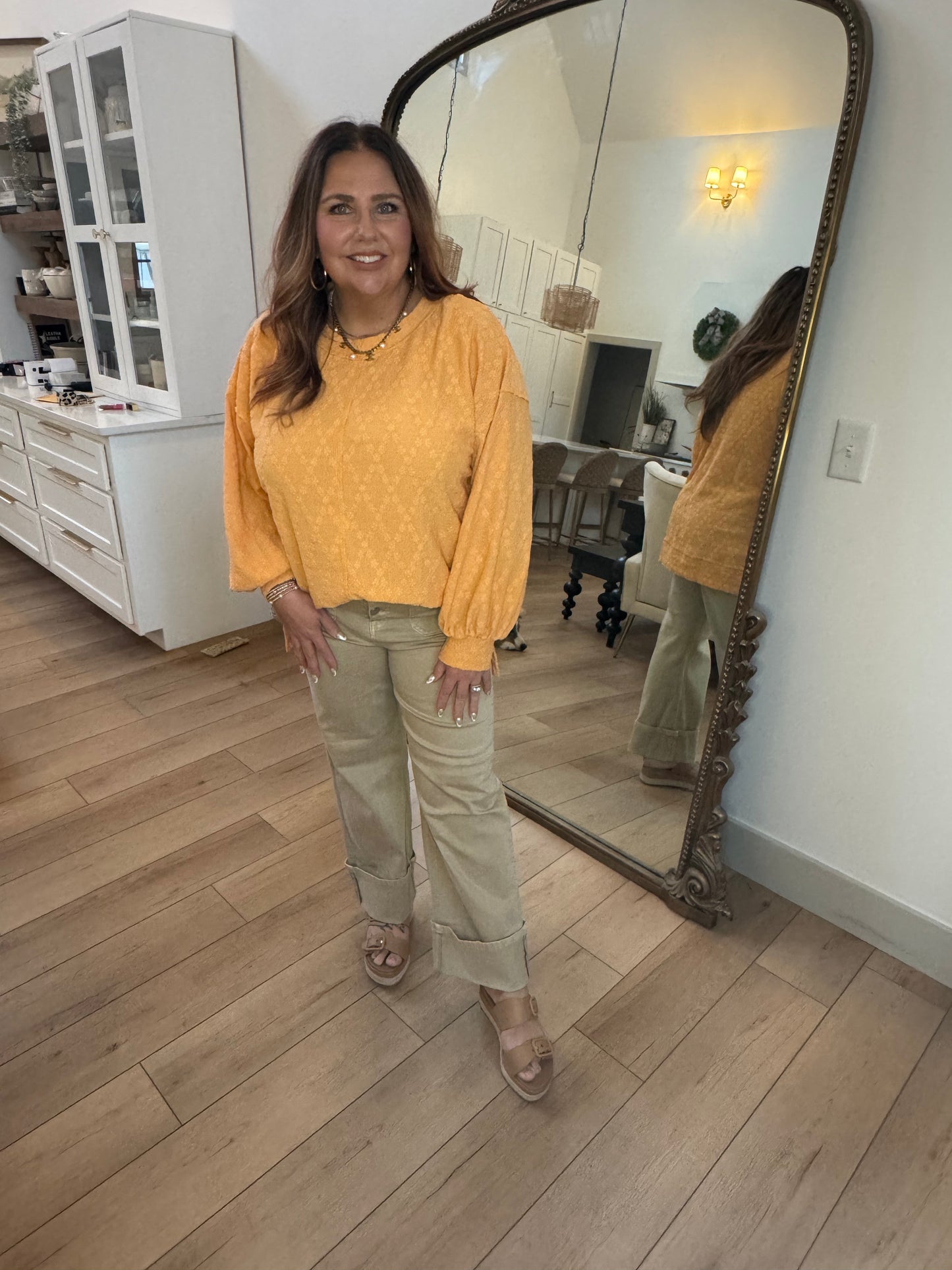 Lightweight Textured Oversized Tunic