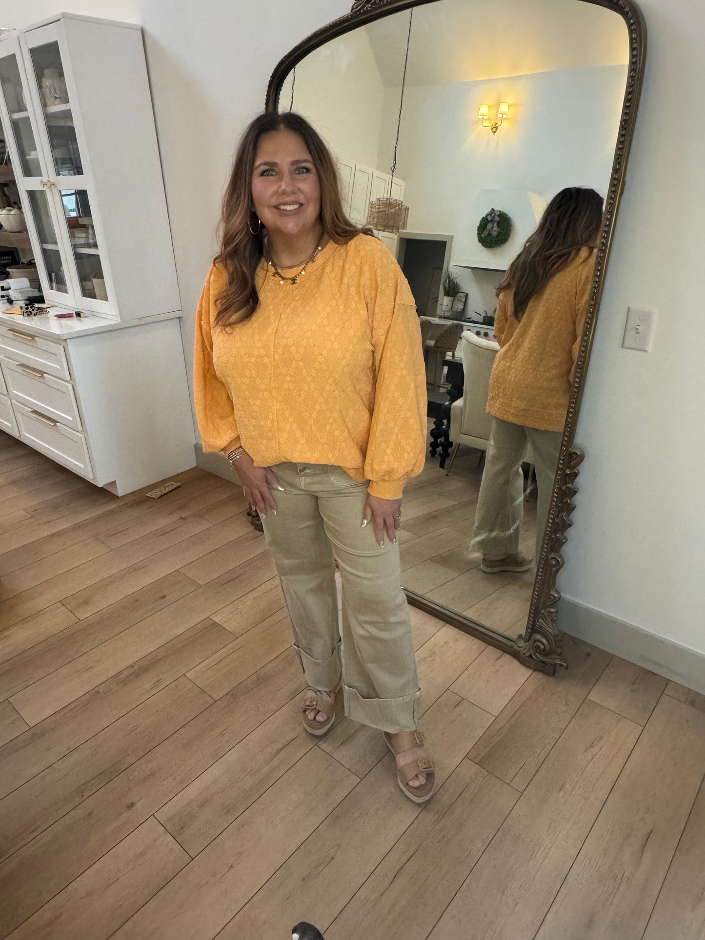 Lightweight Textured Oversized Tunic