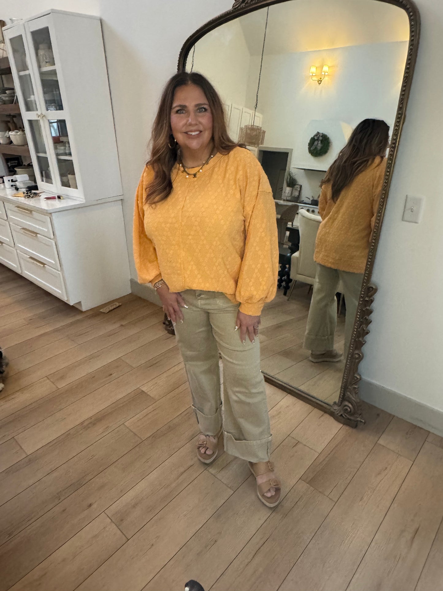 Lightweight Textured Oversized Tunic