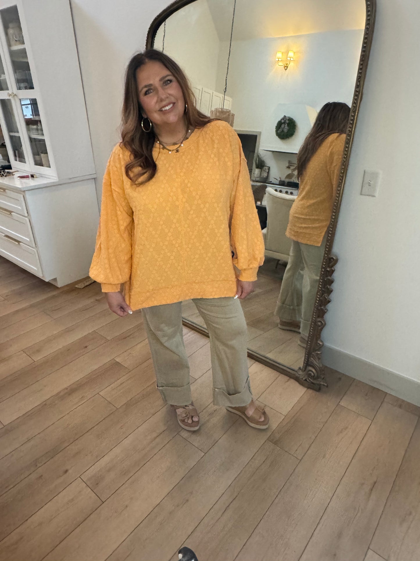 Lightweight Textured Oversized Tunic