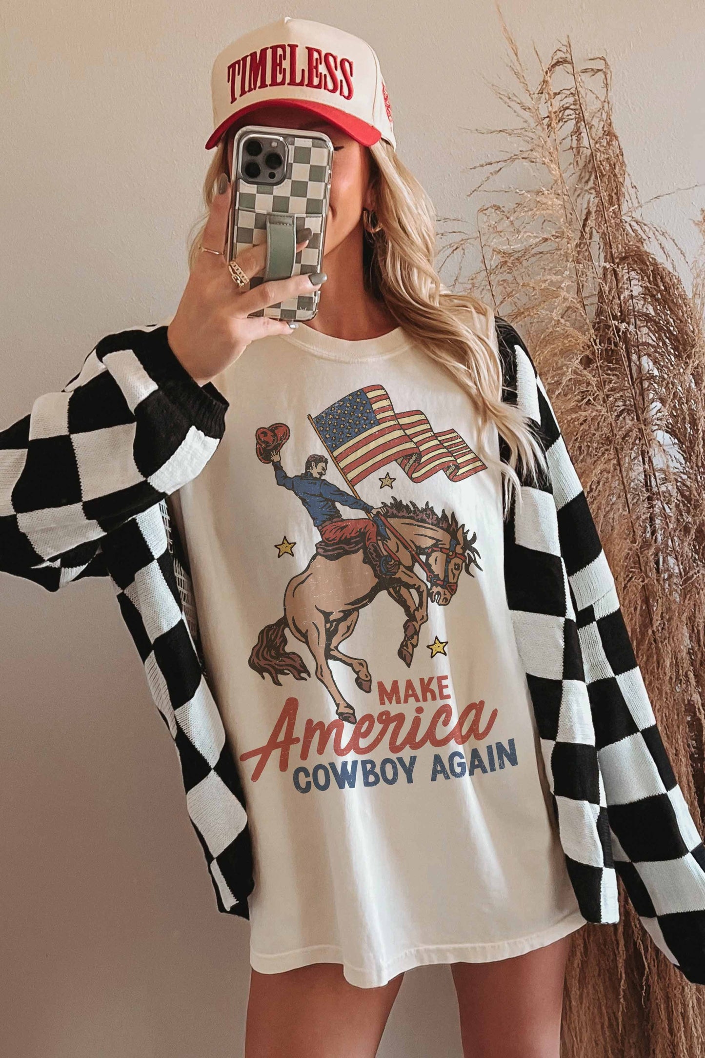 Camiseta gráfica Make America Cowboy Again