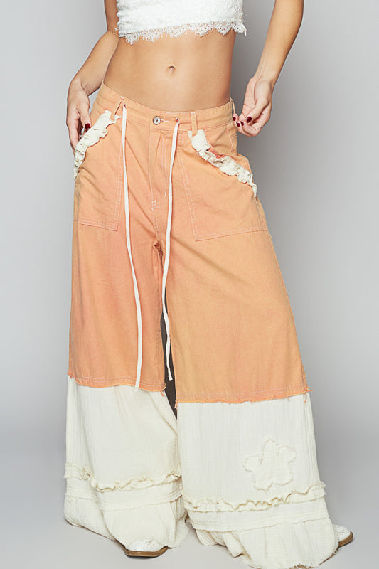 POL Wide Pants in Twill