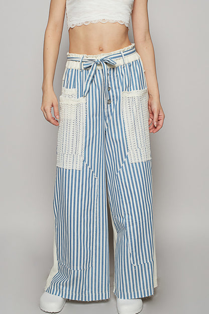 POL Denim Stripe Pants