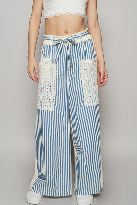 POL Denim Stripe Pants