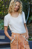 POL Round Neck-Orange Stitch