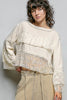 POL Ruffle & Gauze Shirt