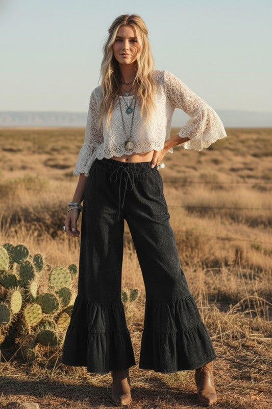 Stone Washed Ruffle
