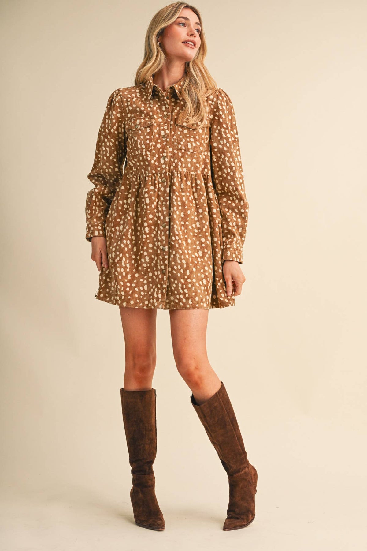 Fawn Print Dress