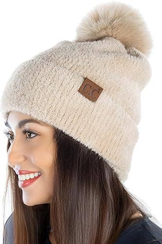 Chenille Winter Pom Beanie