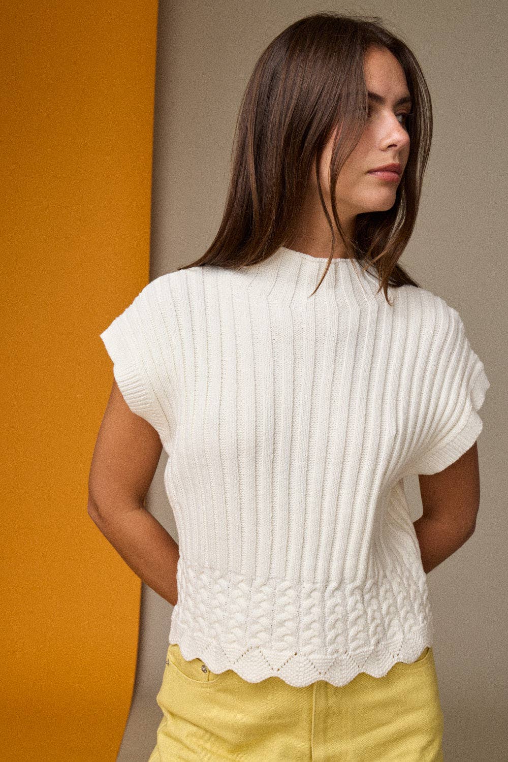 Rory Sleeveless Mockneck
