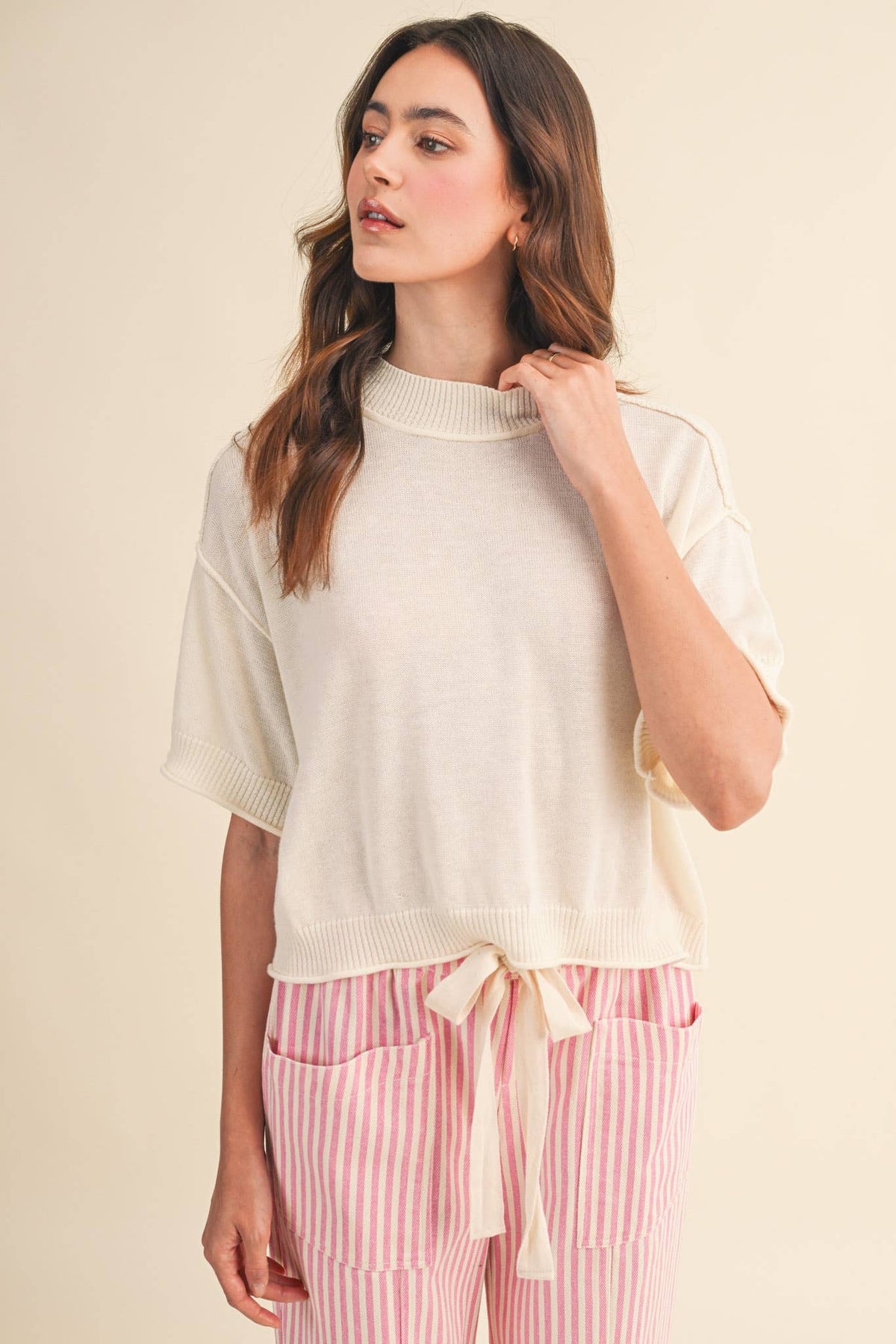 Knit Mockneck Sweater