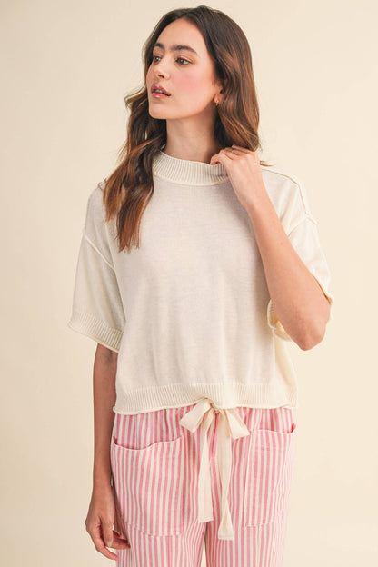 Knit Mockneck Sweater