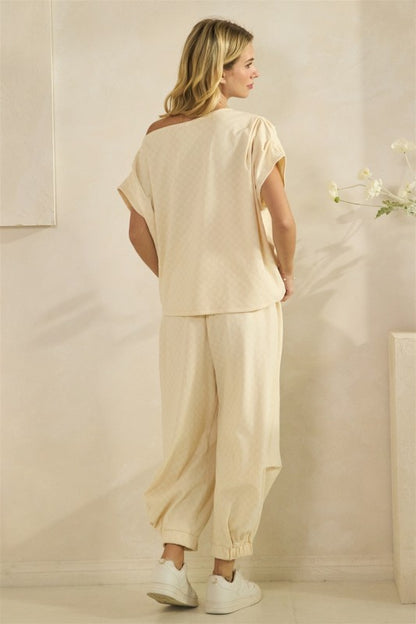 Checkered French Terry Set