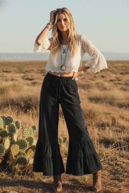 Stone Washed Ruffle