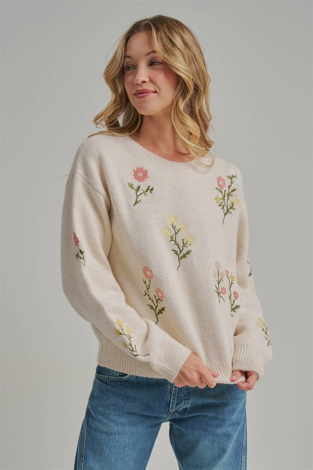 Floral Embroidered Sw