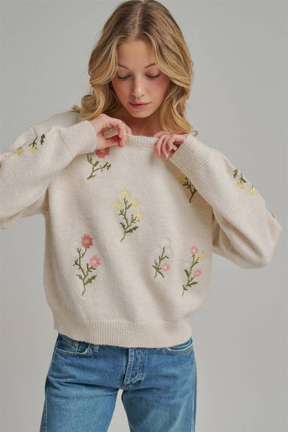 Floral Embroidered Sw