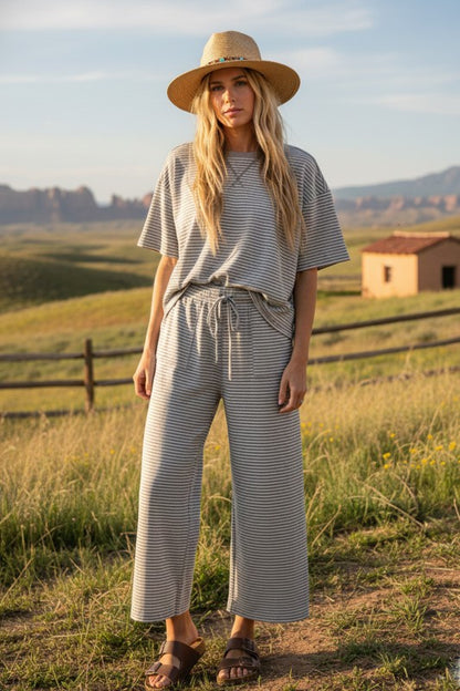 Striped Knit Set