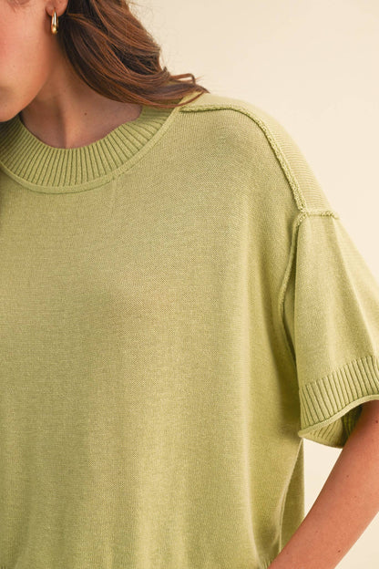 Knit Mockneck Sweater