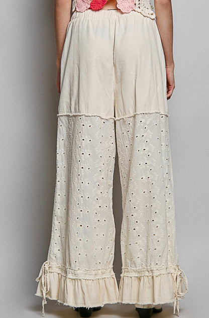 POL Eyelet Twill Pants