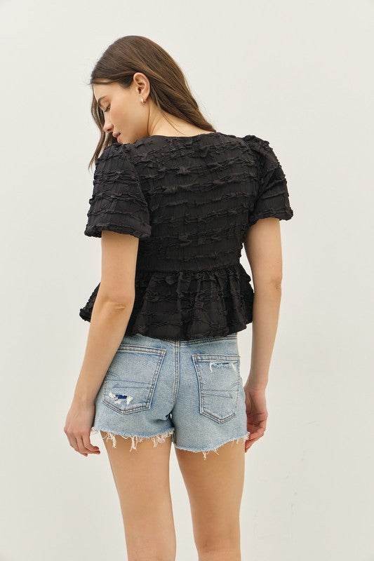 Bubble Baby Doll Blouse