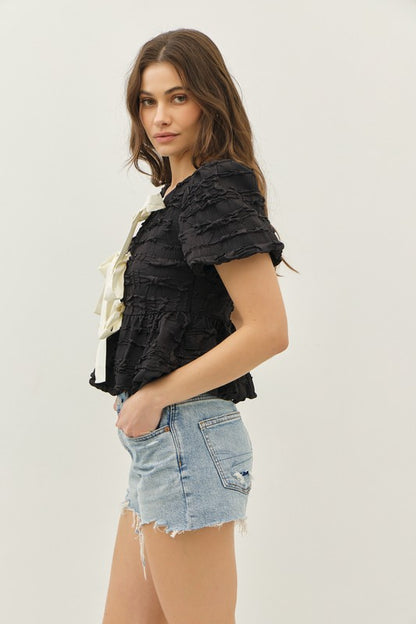 Bubble Baby Doll Blouse