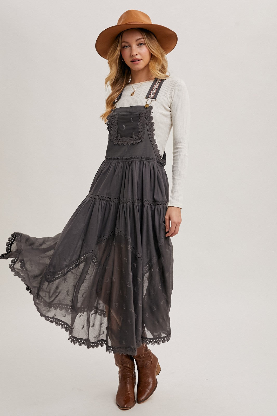 Tulle Bib Maxi