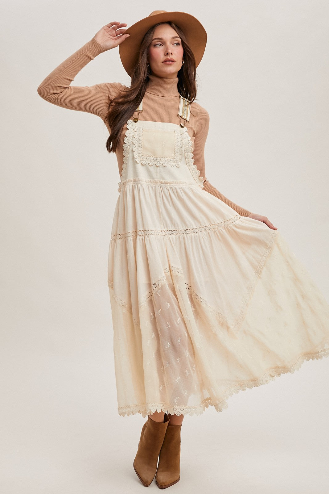 Tulle Bib Maxi