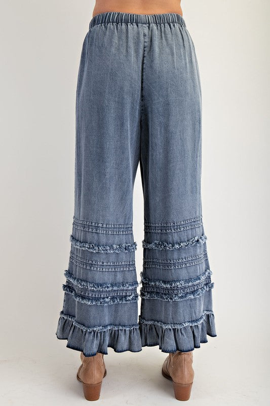 Ruffle Bottom Pants-DW